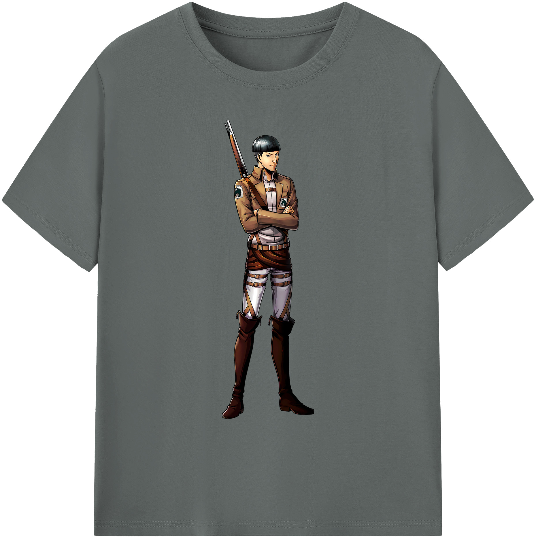 （画像用） 進撃の巨人 Attack on Titan 綿100％ メンズ半袖Tシャツ｜肌触りやわらか＆通気性